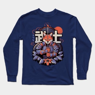 Samurai Fox - Cute Animal Warrior Gift Long Sleeve T-Shirt